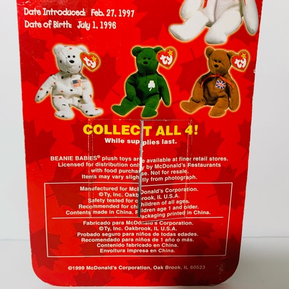 🆕 TY McDonald’s Maple the Bear Beanie Baby
Vintage! - Picture 6 of 7